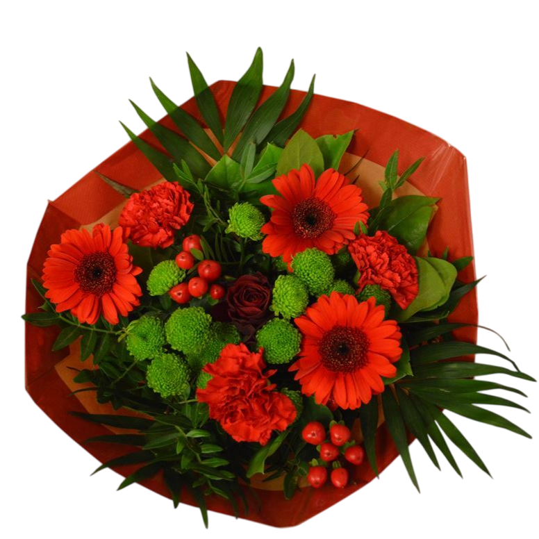 Bouquet Bidermeier red Christmas 2025 - Westflor Flower Wholesale