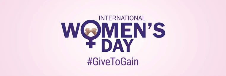 Give to Gain International Women's Day Banner
