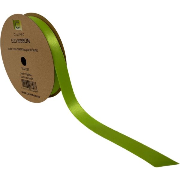 Lime Green Eco Double Face Satin ribbon - Westflor Florist Sundries