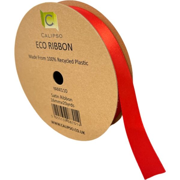 Red Eco Double Face Satin ribbon - Westflor Florist Sundries