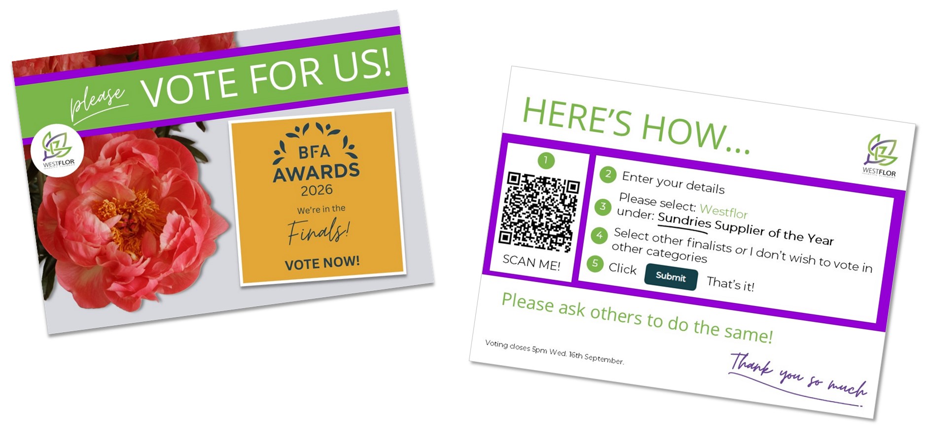 Voting postcards side by side 2026
