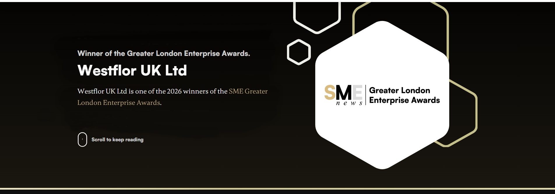 Westflor Winner of the Greater London Enterprise Awards